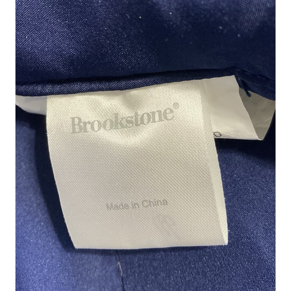 Brookstone Football Stadium Blanket Blue Polyester Zip Closure 72x62 - Picture 8 of 10